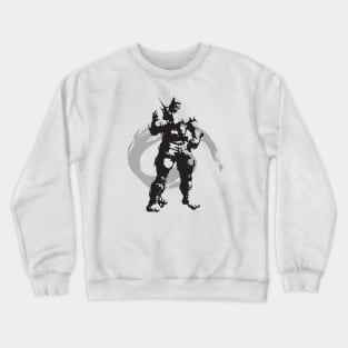 bald fighter character with brush style Crewneck Sweatshirt